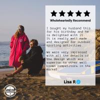 FatStick Weatherproof Fleeced Dry Changing Robe - Blue Extra Image 7 Preview